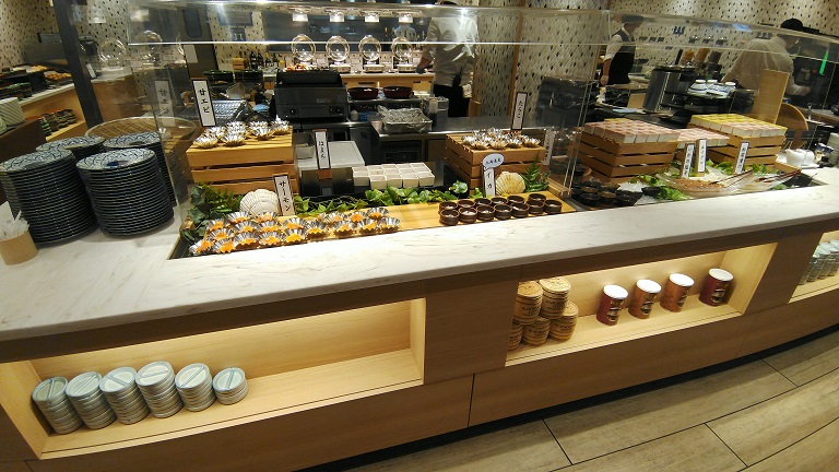 ホテルWBF函館 海神の湯　朝食ビュッフェ