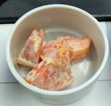 JAL国内線ファーストクラス　機夕食「おがた」