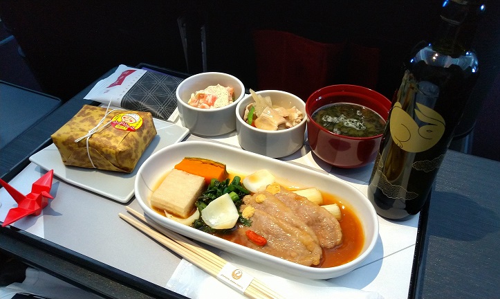JAL国内線ファーストクラス　昼食　石川県