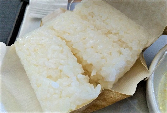JAL国内線ファーストクラス　機内昼食俵御飯　福井県産　特別栽培米「いちほまれ」