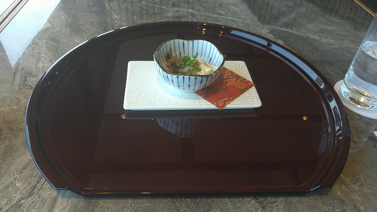 THE BLOSSOM KUMAMOTO、九州創作「千山万水」ランチコース　肥後　前菜　生湯葉、金山寺味噌